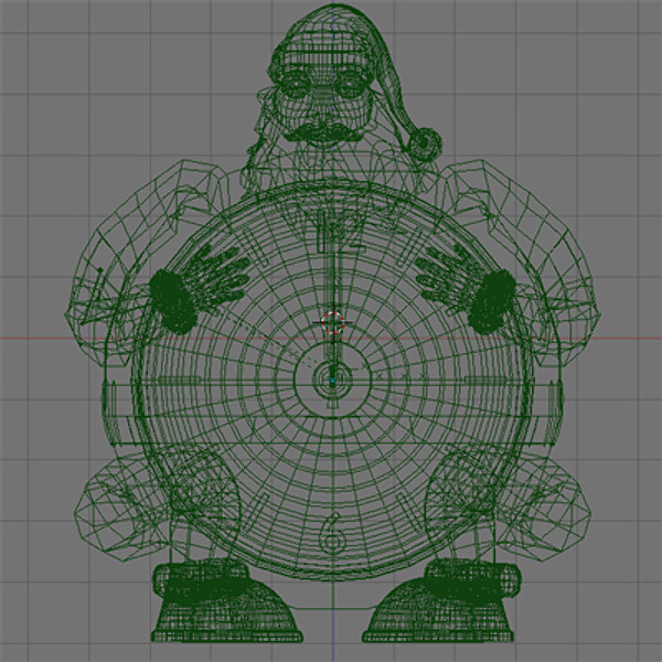 clock santa claus 3d blend - ClockNoel.blend by Afythuns